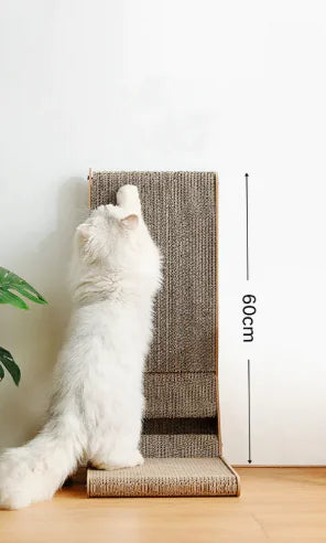 L-Shaped Cat Scratching Board