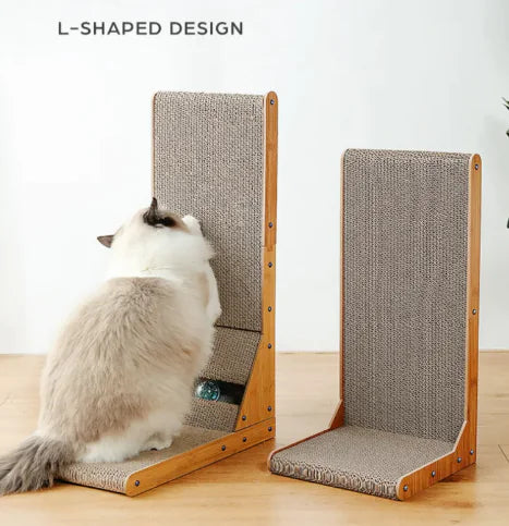 L-Shaped Cat Scratching Board